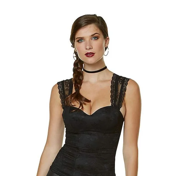 Spirit Halloween Black Lace Corset Top - Picture 2 of 10